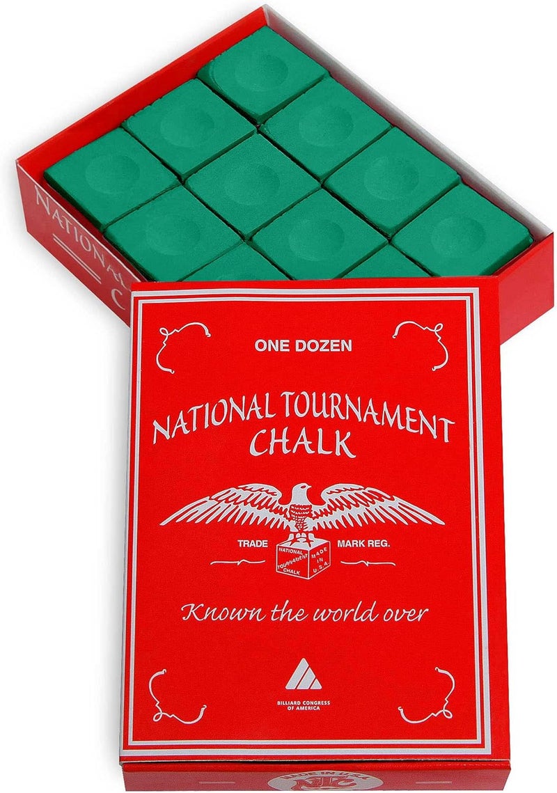 Silver Cup National Tournament Pool cue Billiard Premium Chalk - ONE Dozen - Image 1